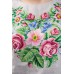 Embroidered blouse "Ukrainian Bouquet" gray